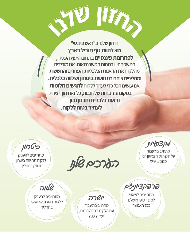 חזון וערכים ראש פיננסי
